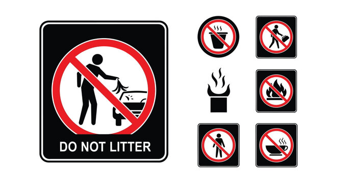 Prohibited actions no littering no soliciting and restrictions on vehicles