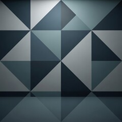 Fototapeta premium Modern abstract geometric background with low poly shapes and gradient tones for design projects