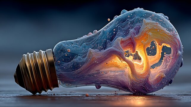 Glowing filament light bulb shattering in slow motion exploding glass images