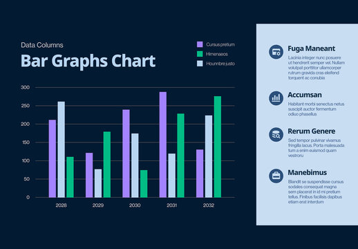 Bar Graph Infographic Template