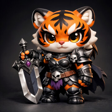 TIGRE COMBATTENTE CARTOON