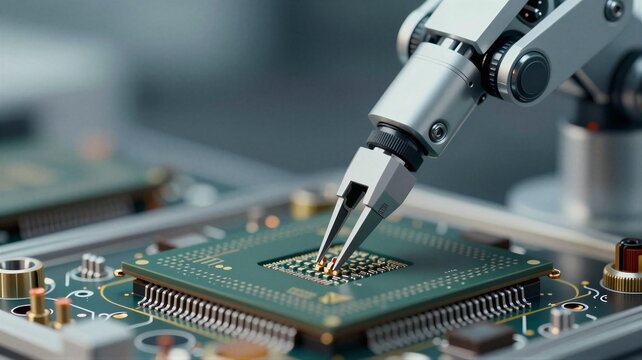 Macro Robotic Arm Assembling Nano Components