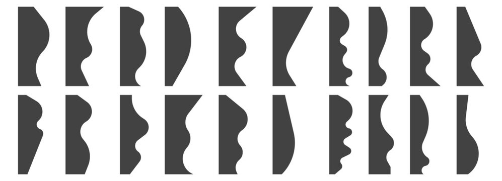 Website separator forms with flowing wave curves creates elegant website banner design.  Clean vector banner with curved divider lines for website headers and footers
