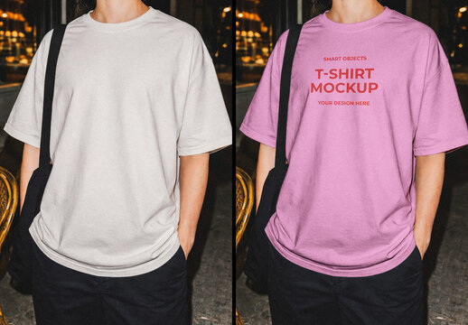 Streetwear Oversized T-Shirt Mockup