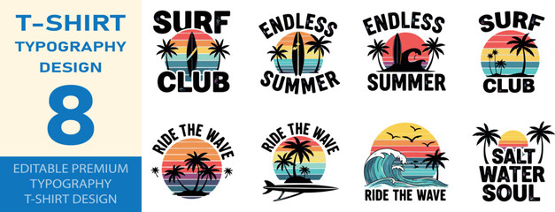 Salt water soul typography summer beach t-shirt design © JOBAER GRAPHIC