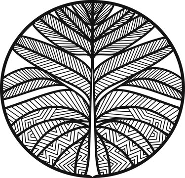 Easter sunday vector file eps easter egg leaf pattern illustration
