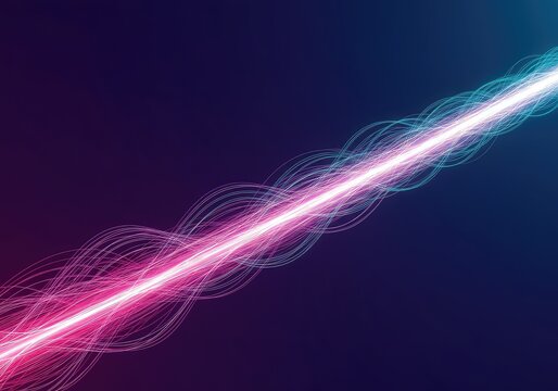 Futuristic glowing color gradient background showing high-tech light spectrum wavelengths and dynamic energy flow, optical, smooth, abstract art