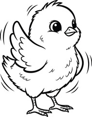 Fototapeta premium Easter sunday cute chick vector illustration eps file