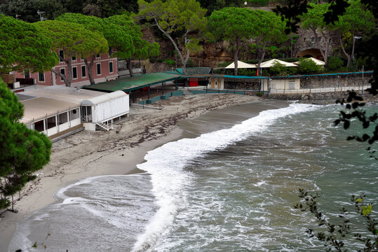 Paraggi Bay, a renowned natural inlet located in Liguria, between Santa Margherita Ligure and Portofino