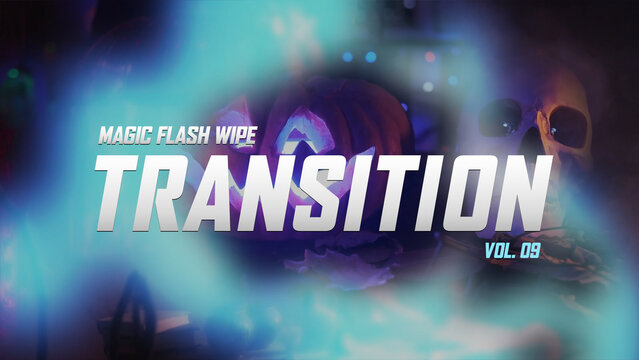 Magic Flash Wipe Transition / Horizontal / Part 09