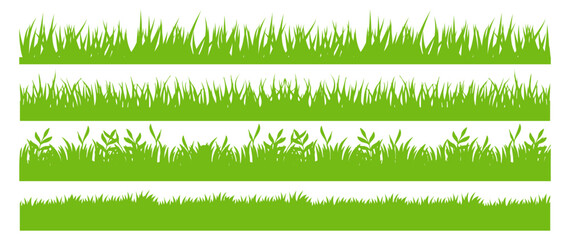 Green grass nature icon with garden and outdoor environment elements on transparent background © Alex