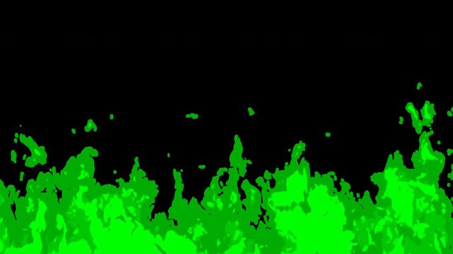 Solid Green Fire Loop FX