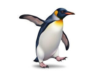 Obraz premium Illustration of a penguin isolated on white background, perfect for wildlife or animal related projects