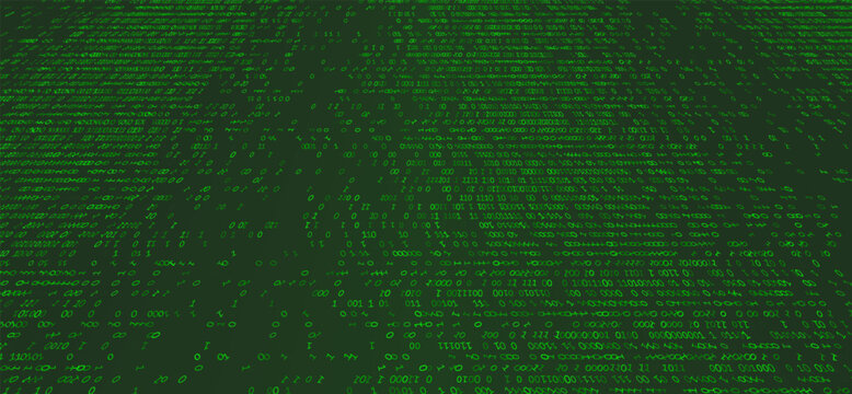 Digital Entropy - A Fragmented Horizontal Array of Binary Logic and Scattered Data Packets. Perspective.