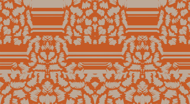 pastel retro longitudinal block geo vintage  pattern design terra cotta colors 