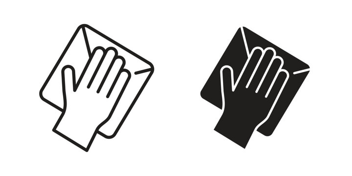 Clean icon set concept vector graphics for web UI