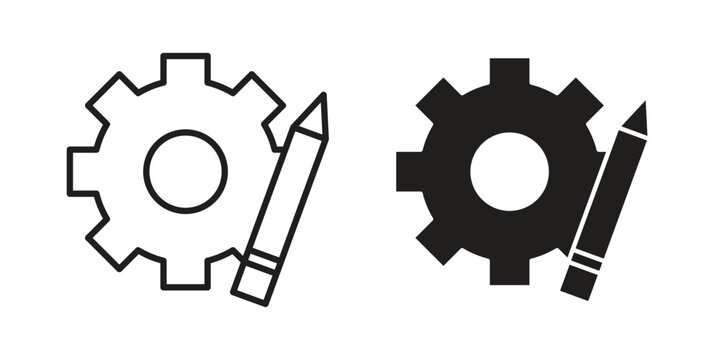 Customization icon set concept vector graphics for web UI