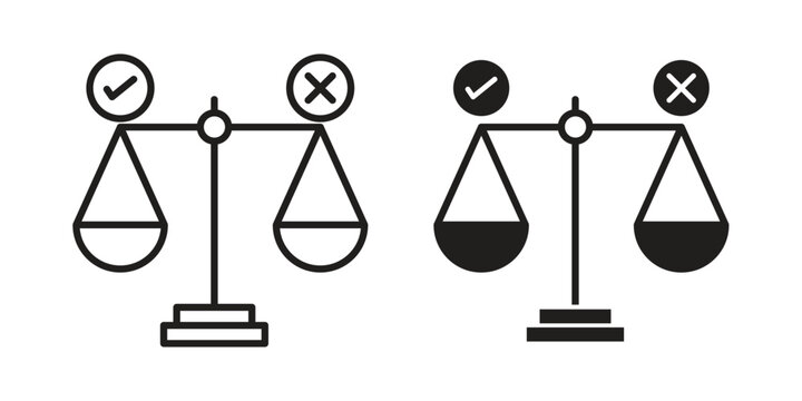 Ethics icon set concept vector graphics for web UI