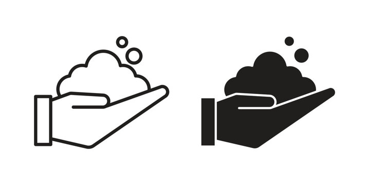 Foam icon set concept vector graphics for web UI