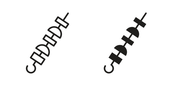 Kebab icon set concept vector graphics for web UI