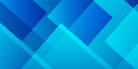 Obraz premium Abstract Blue Geometric Background with Overlapping Transparent Squares and Diagonal Lines for Corporate Tech Design