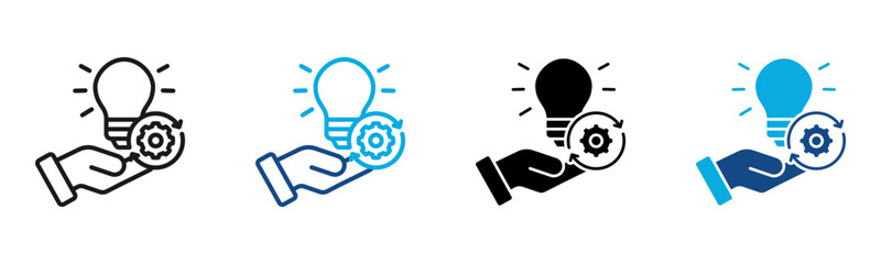 Fototapeta premium Idea Innovation icon Multi Style Vector Illustration
