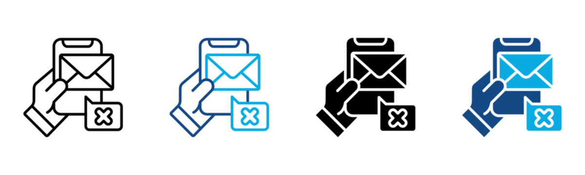 Wrong Icon Multiple Style Vector Illustration