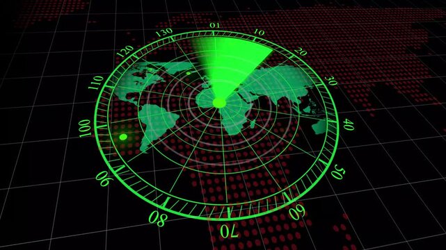 cool rader animation 4k video background footage on dark background video