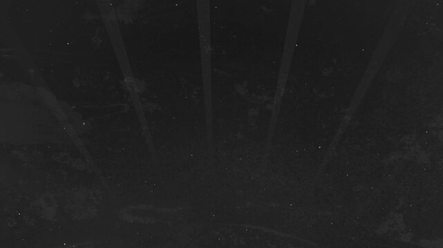 Dark Vertical Light Rays with Dust and Film Grain Texture, Cinematic Grunge Overlay Background for Video Editing and Vintage Visual Effects