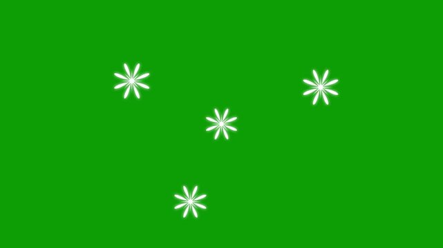 Dynamic Glitter Star Motion Graphics, White Sparkling Stars on black Background. Twinkle star glitter sparkle, star sparkle vector doodles, glowing light effect, retro shine movement. 4k Animation