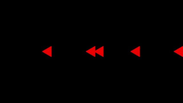Red Arrows Pointing Left on Black Background