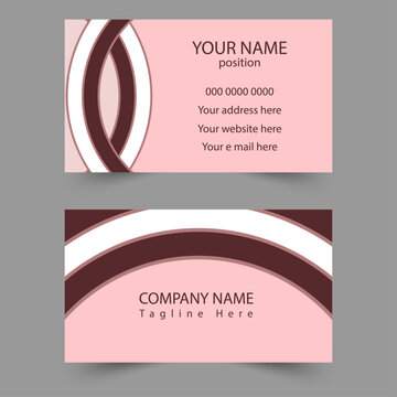 Modern business card - creative and clean business card template. Stylish  elegant business card design. Designed for business and corporate concept. 
