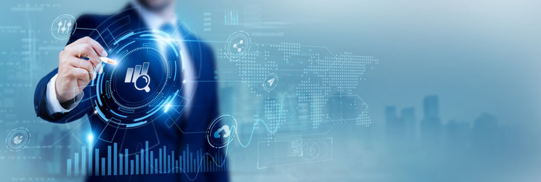Data scientist using a pen while analyzing data Data Science and predictive analytics, machine learning, statistical modeling, business intelligence, big data solutions, algorithm analysis