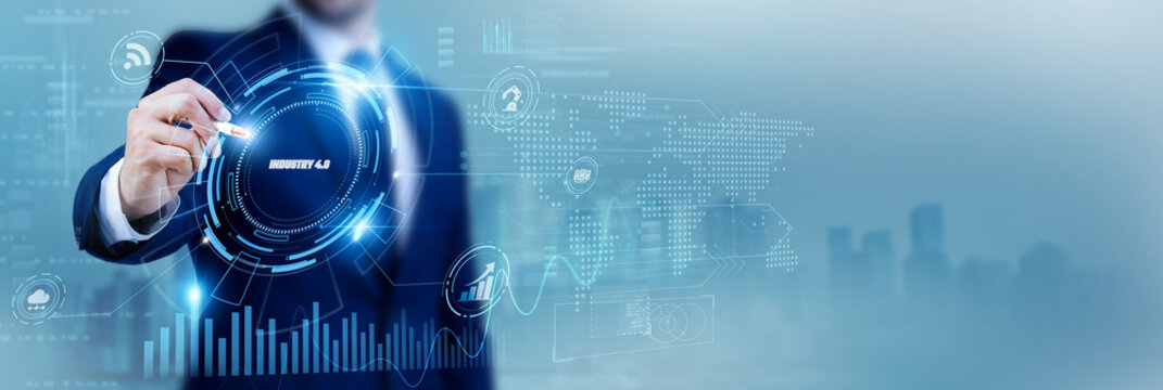 Engineer using a pen while analyzing data Industry 4.0 and smart manufacturing, automation technology, IoT integration, digital factory, industrial innovation, advanced production