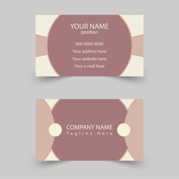 Modern business card - creative and clean business card template. Stylish  elegant business card design. Designed for business and corporate concept. 
