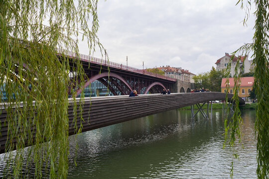 bridge over the river, Maribor, Slovenia
