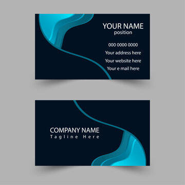 Modern business card - creative and clean business card template. Stylish  elegant business card design. Designed for business and corporate concept. 

