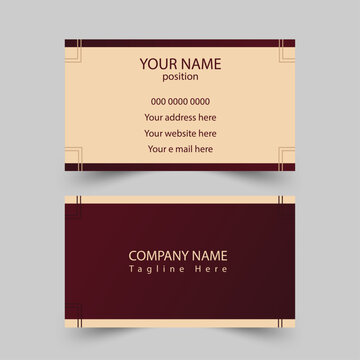 Modern business card - creative and clean business card template. Stylish  elegant business card design. Designed for business and corporate concept. 
