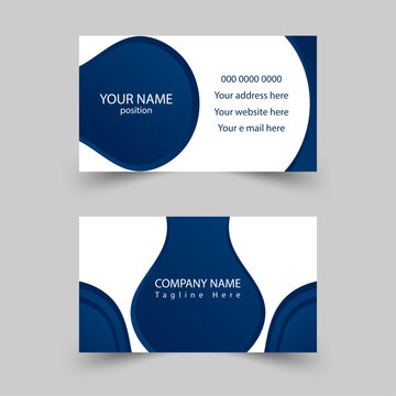 Modern business card - creative and clean business card template. Stylish  elegant business card design. Designed for business and corporate concept. 
