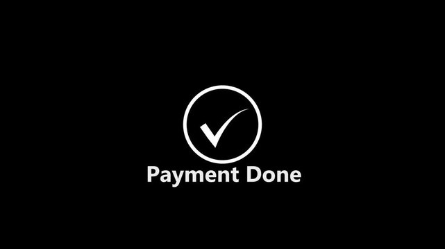 Simple black background with a white circle and small triangle