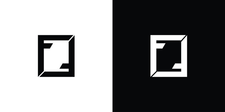 Strong and modern letter FF initials logo design