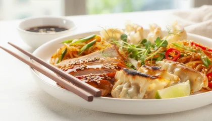 Sierkussen Restaurant Delicious Asian Food Close Up Authentic Cuisine  © Maulana