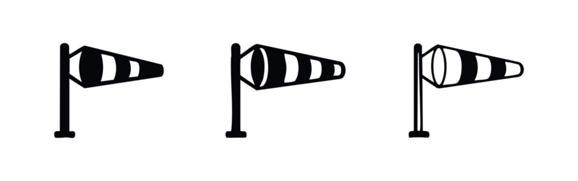 Windsock Wind Direction Indicator Icons