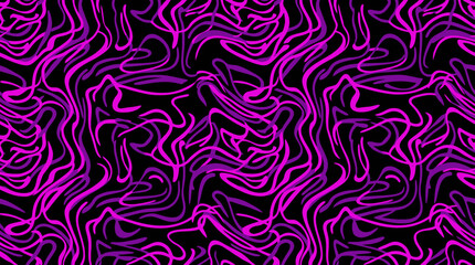 Fototapeta premium Intricate purple and black swirling abstract texture for dynamic design projects.