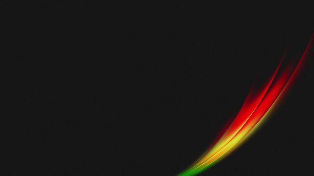 Black History Month, Juneteenth background. Red, yellow, green colors transition frame on black background with copy space for text