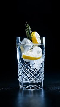 Gin Tonic Crystal Reflection Luxury