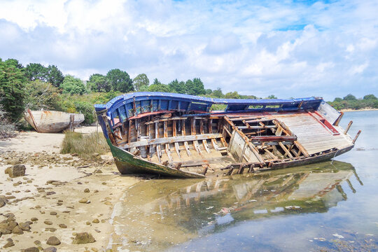Epave de bateau de p&ecirc;che