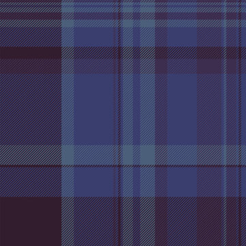 Mens shirt tartan vector plaid, various textile background seamless. Old-fashioned check pattern texture fabric in blue and dark colors.