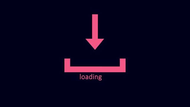 Download arrow with dark blue background