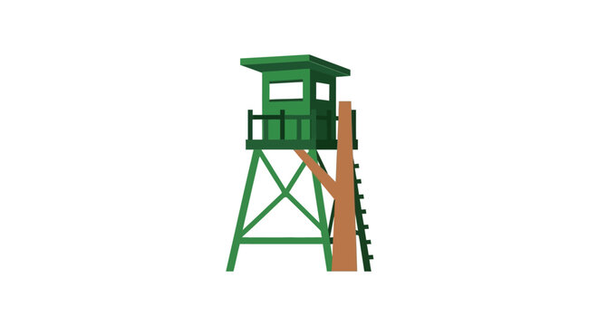 Green Treehouse Play Structure.